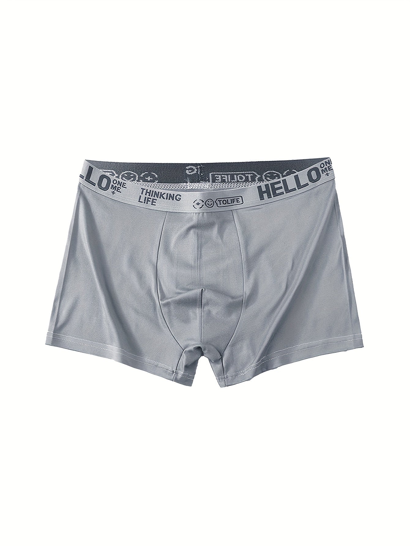 8 dona erkaklar uchun bokserlar, nafas oladigan polyester spandex, bir rangli sport trunks