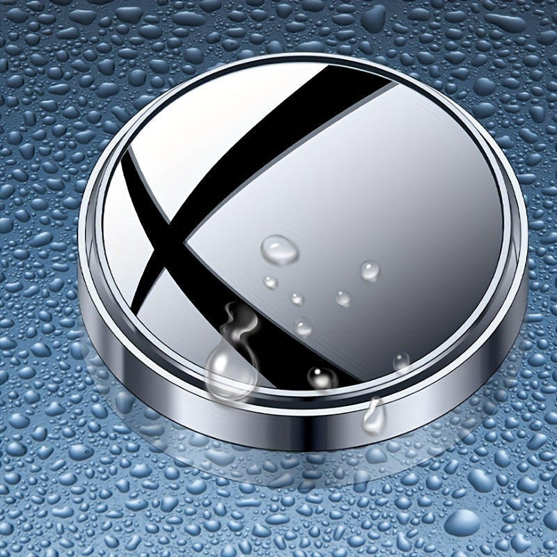 2 piezas de espejo retrovisor de coche convexo redondo de ángulo amplio, ajustable, para punto ciego, seguridad