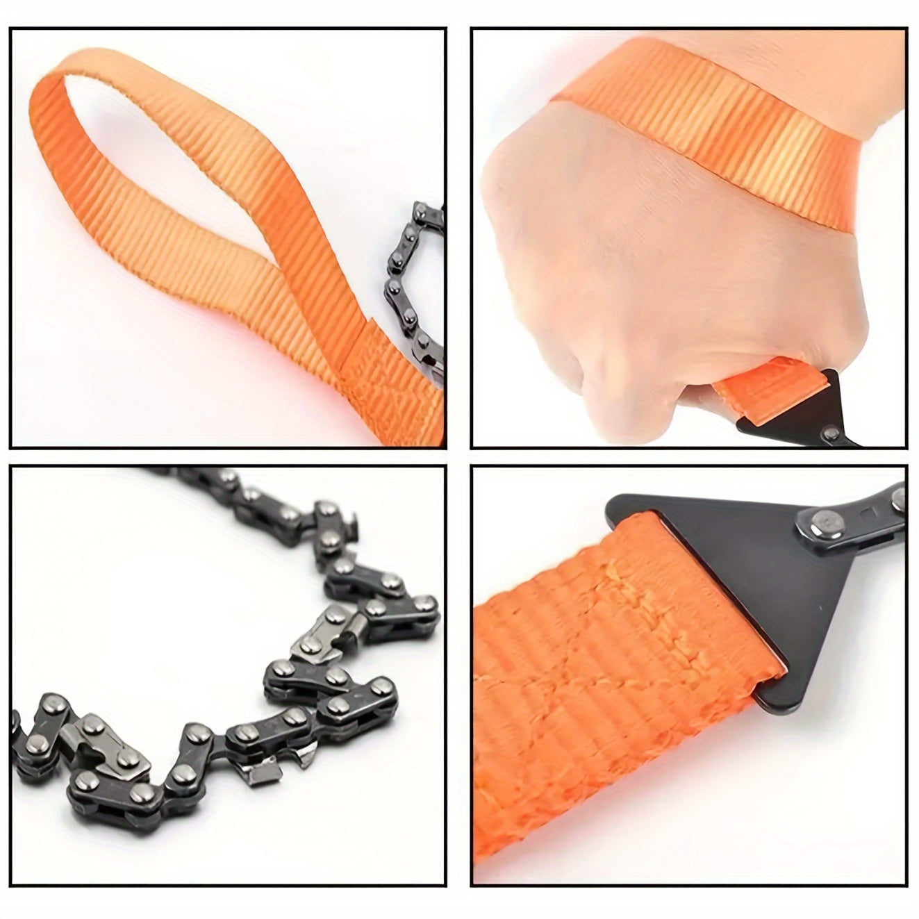 Портативный комплект карманной цепной пилы для кемпинга и выживания, легкая сталь