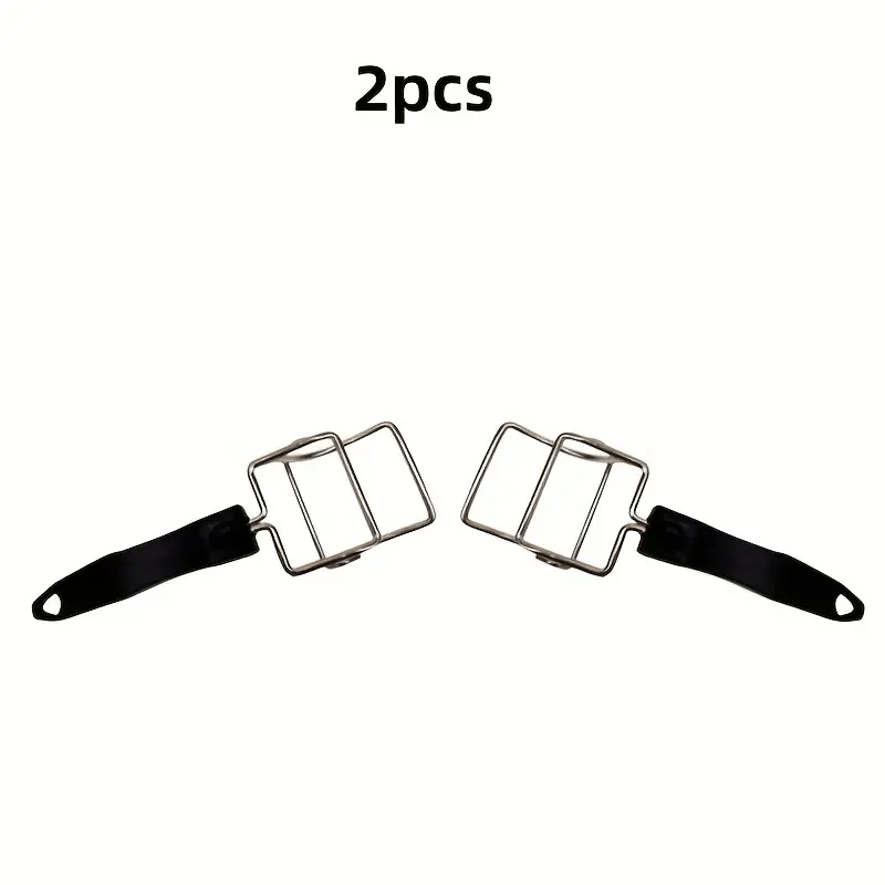 2-piece black oven push-pull tool with heat-resistant handle for lifting trays