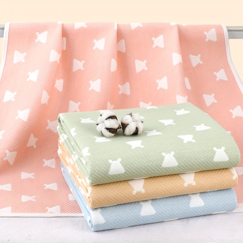 Water-Resistant Diaper Changing Pad with Absorbent Mat and Washable Mattress