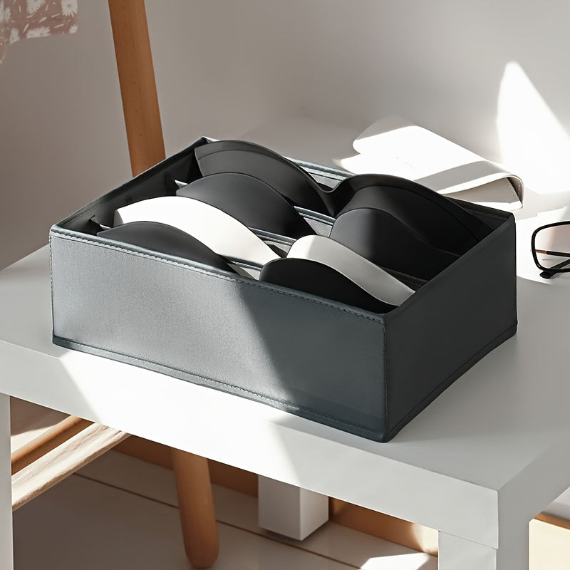 Foldable Multi-grid Drawer Organizer for Bras Socks Clothes Space-saving Storage