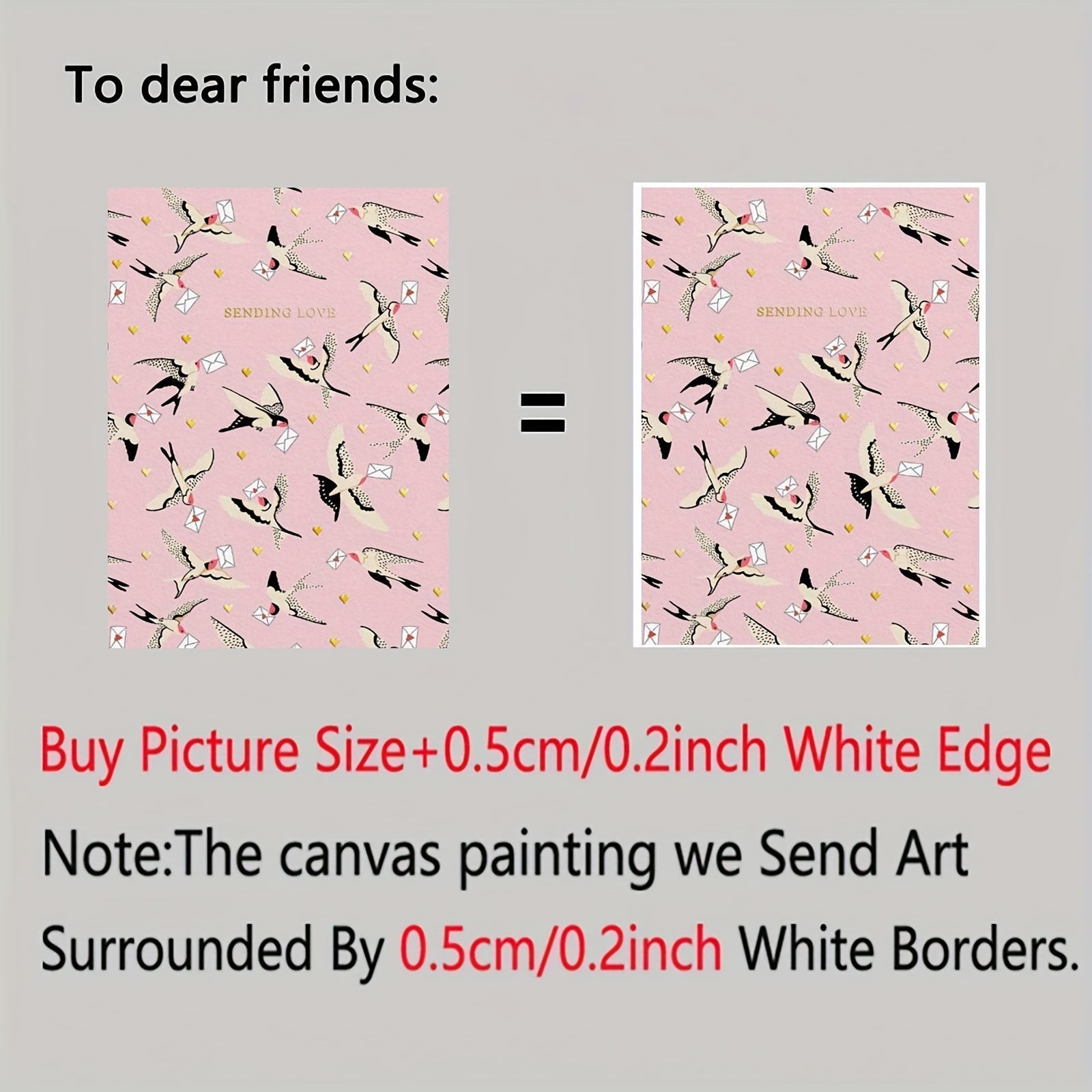 Bird-Inspired Love Greeting Card for Birthdays and Gratitude