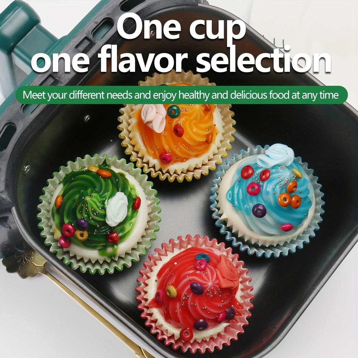 Pack of 100 Disposable Cupcake Liners Polka Dot Greaseproof Paper for Baking Muffins and Cupcakes