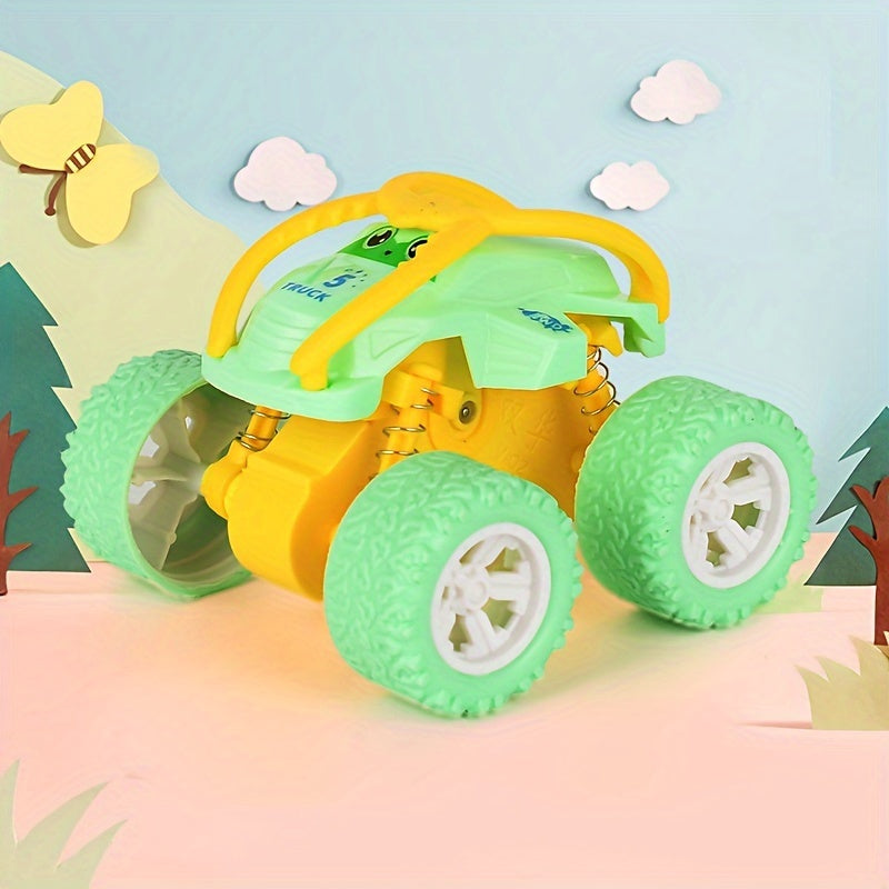 Coche de juguete resistente para todoterreno para niños de 3+ con neumáticos de goma y diseño colorido