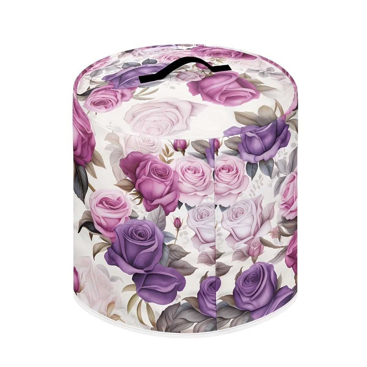 8 kvartli Instant Pot uchun yuqori tutqichi, cho'ntaklari va yuvilishi mumkin bo'lgan dizayni bilan roza naqshli bosim pishirgich qopqog'i oshxona asboblarini toza saqlaydi.