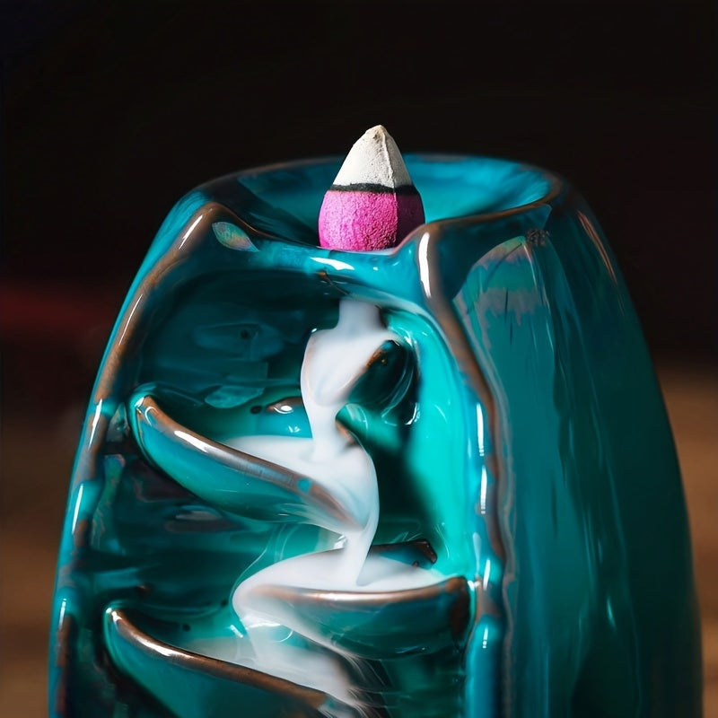 Meditatsiya va yoga uchun 120 ta tabiiy orqaga oqadigan tutun konuslari. Uy yoki ofisda salbiy energiyani tozalash uchun sharshara tutun yoqgichlari uchun ideal.