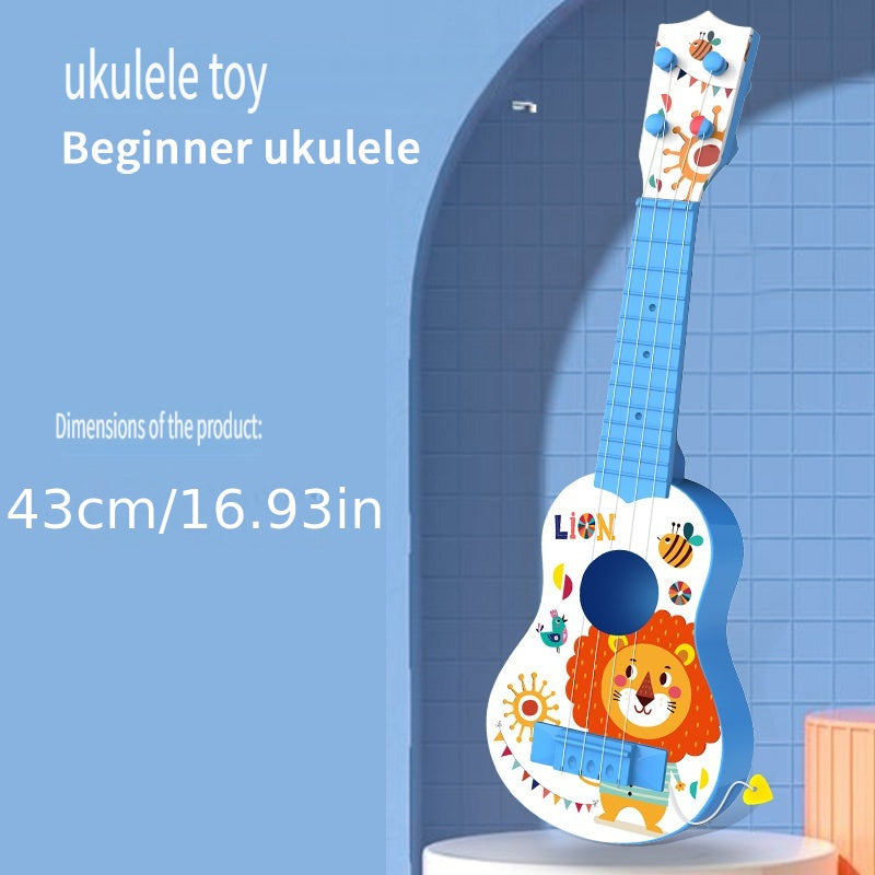 Kids Plastic Ukulele Toy in Red and Blue Musical Instrument for Ages 3+