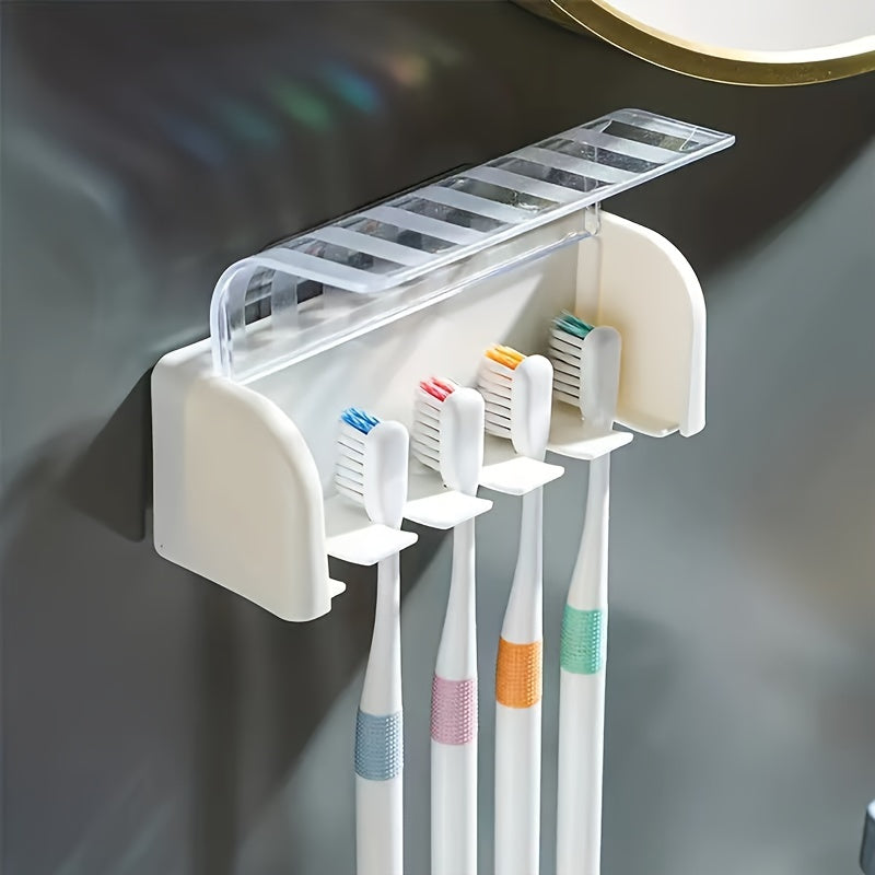 Toothbrush Holder Waterproof Dustproof Bathroom Storage for Household Use
