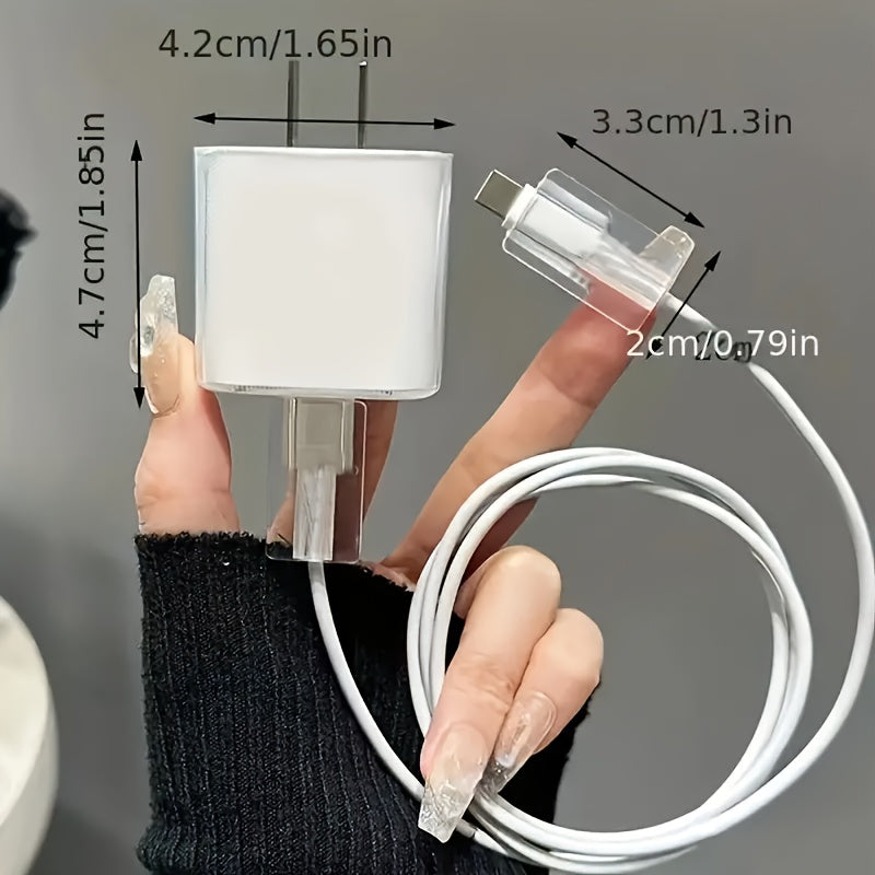 5-Piece Floral 3D Phone Charger Set for iPhone 14 Pro Max 13 12 11 Fast Charging