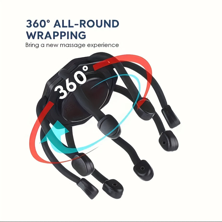 Electric Head Massager with 3 Modes Rechargeable Scalp Relaxation Device