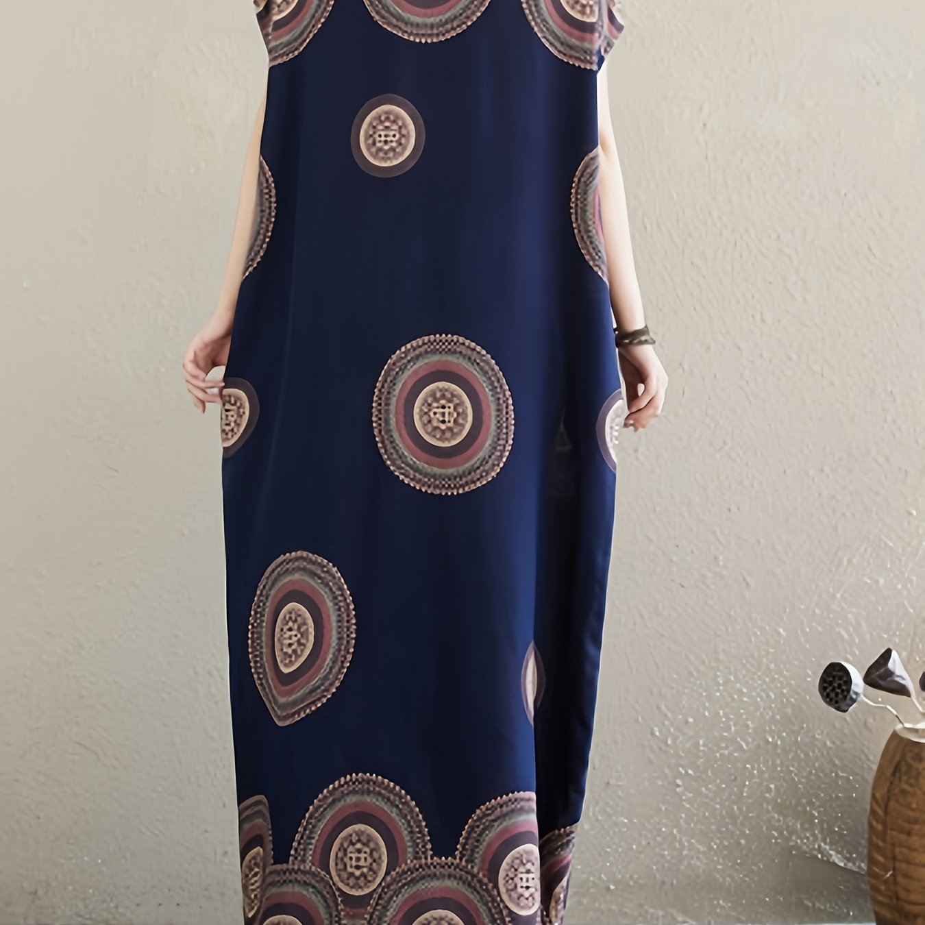 Женское платье макси в стиле бохо шик из вискозы с пейсли, зелёное, с V-образным вырезом и короткими рукавами