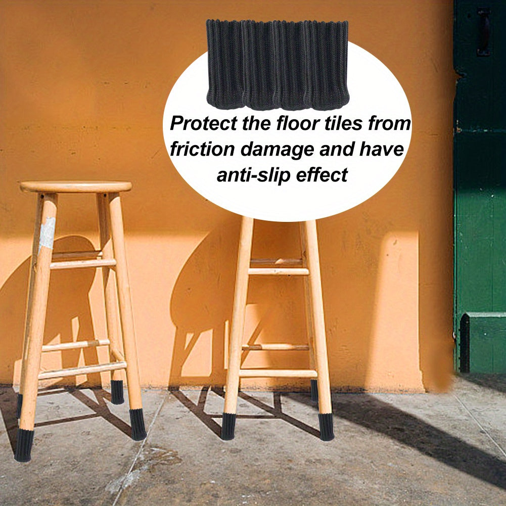 Floor Protector Chair Leg Socks with Felt Pads Set of 4 or 24