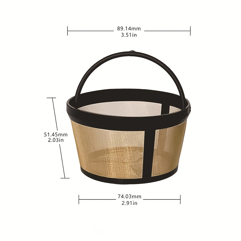 Stainless Steel Coffee Filter Basket for 4-5 Cup Drip Brewers Durable