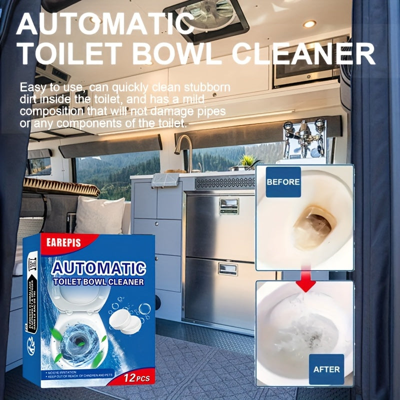 Автоматические таблетки для очистки унитаза от запахов и накипи