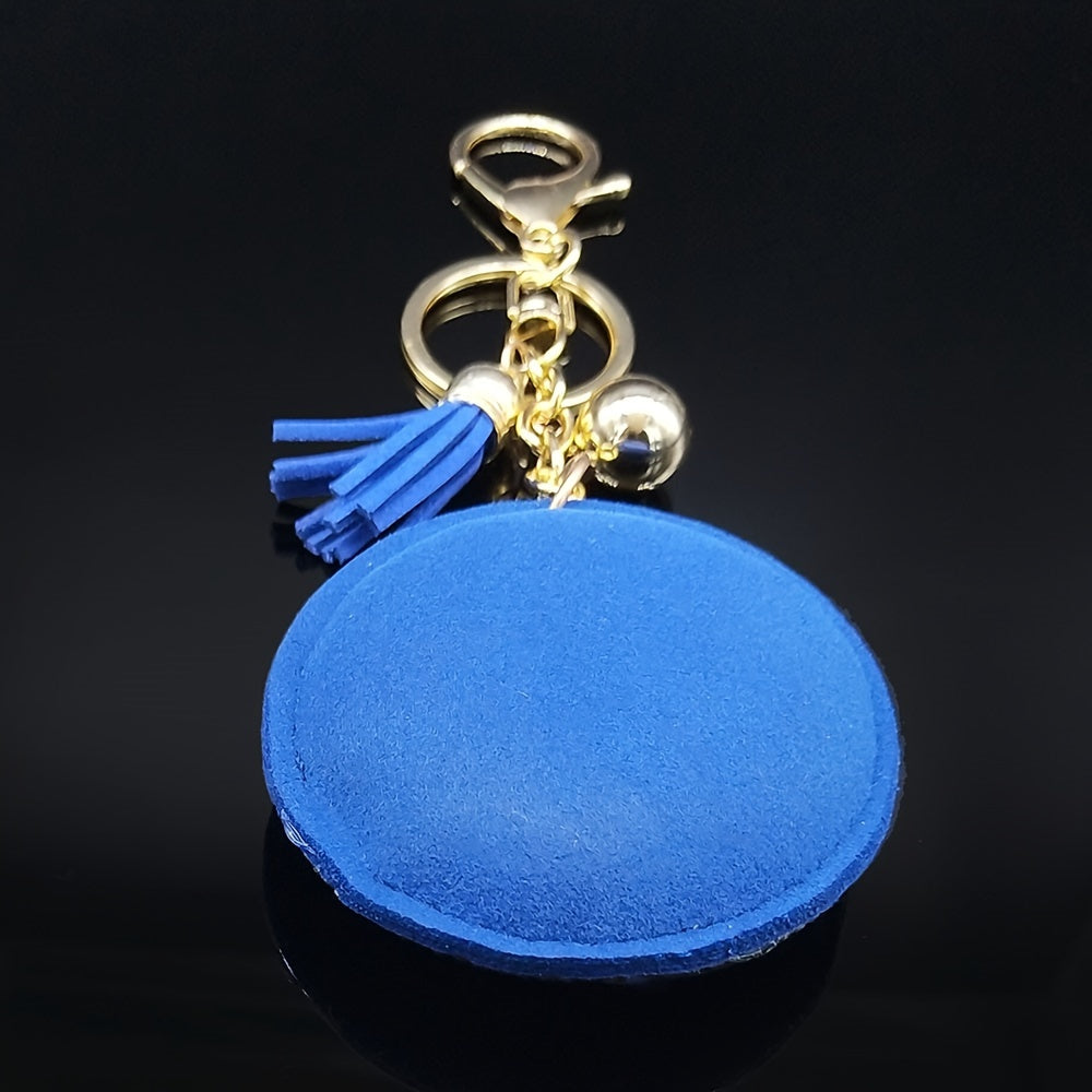 Vintage Crystal Keychain with Turkey Design Handbag Accessory Purse Charm