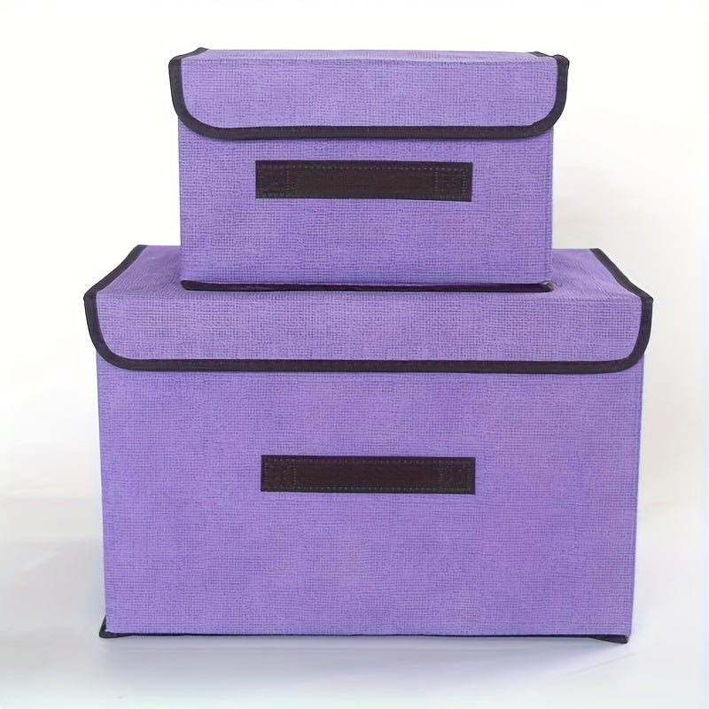 Caja de almacenamiento con tapa para organización de ropa a prueba de polvo diseño minimalista