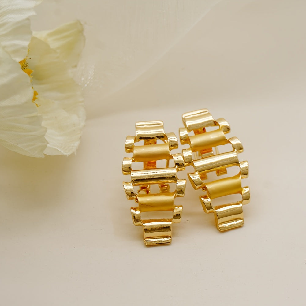 Gold-Plated Jewelry Set for Women Necklace Bracelet Earrings Ring Bohemian Style