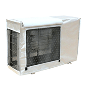 Ochiq havoda ishlatiladigan konditsioner qoplami, kumush rang, suv o'tkazmaydigan, quyosh va yomg'irga qarshi, yarim yoki to'liq to'plam