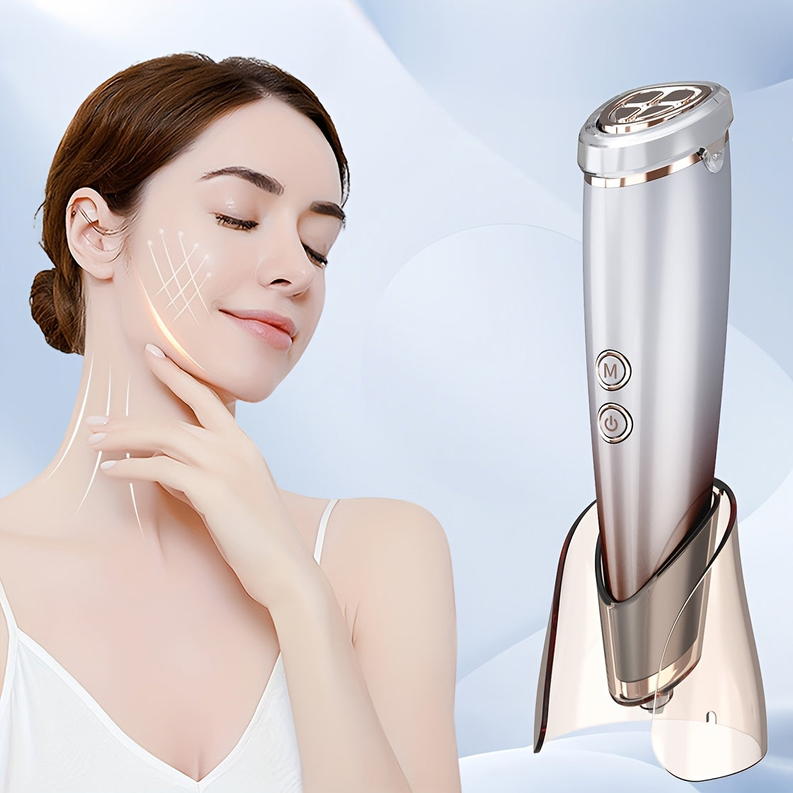 6-in-1 Facial Beauty Device Hot Cold Facial Treatment Massager for Home Use