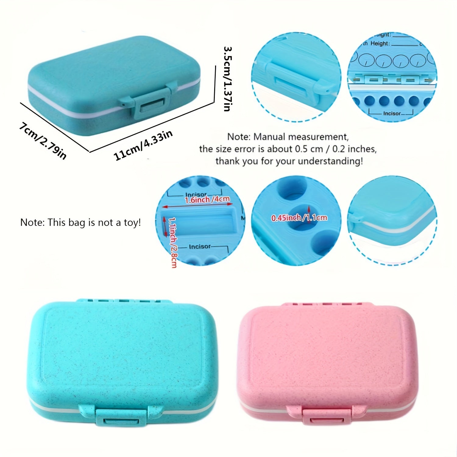 Teeth Keepsake Box for Kids and Adults Storage Organizer Gift for Christmas Halloween Thanksgiving