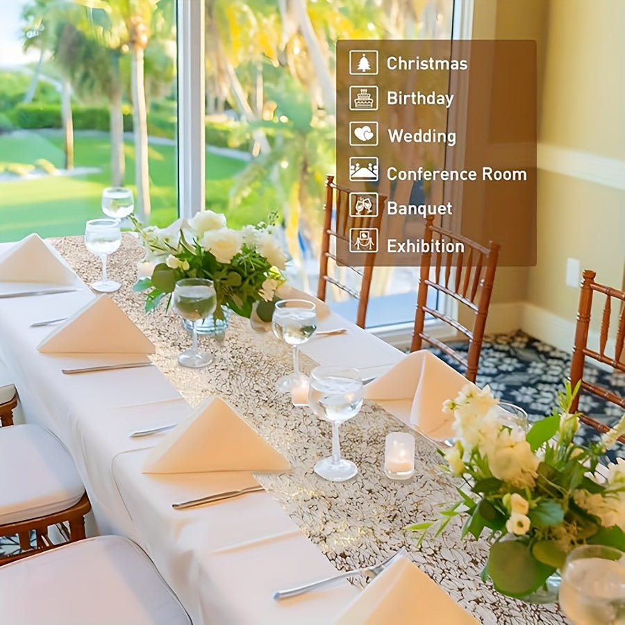 Golden Table Flag for Weddings Parties and Celebrations