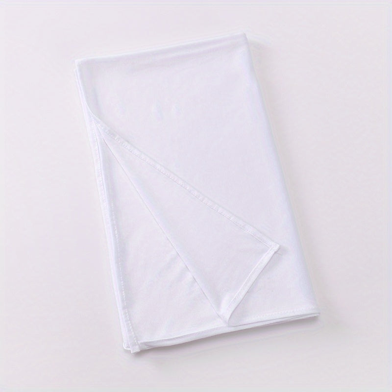 Yogʻonli rangli polyester hijab sharf, nozik va elastik tikilgan bosh sharf, elegant koʻrinish uchun