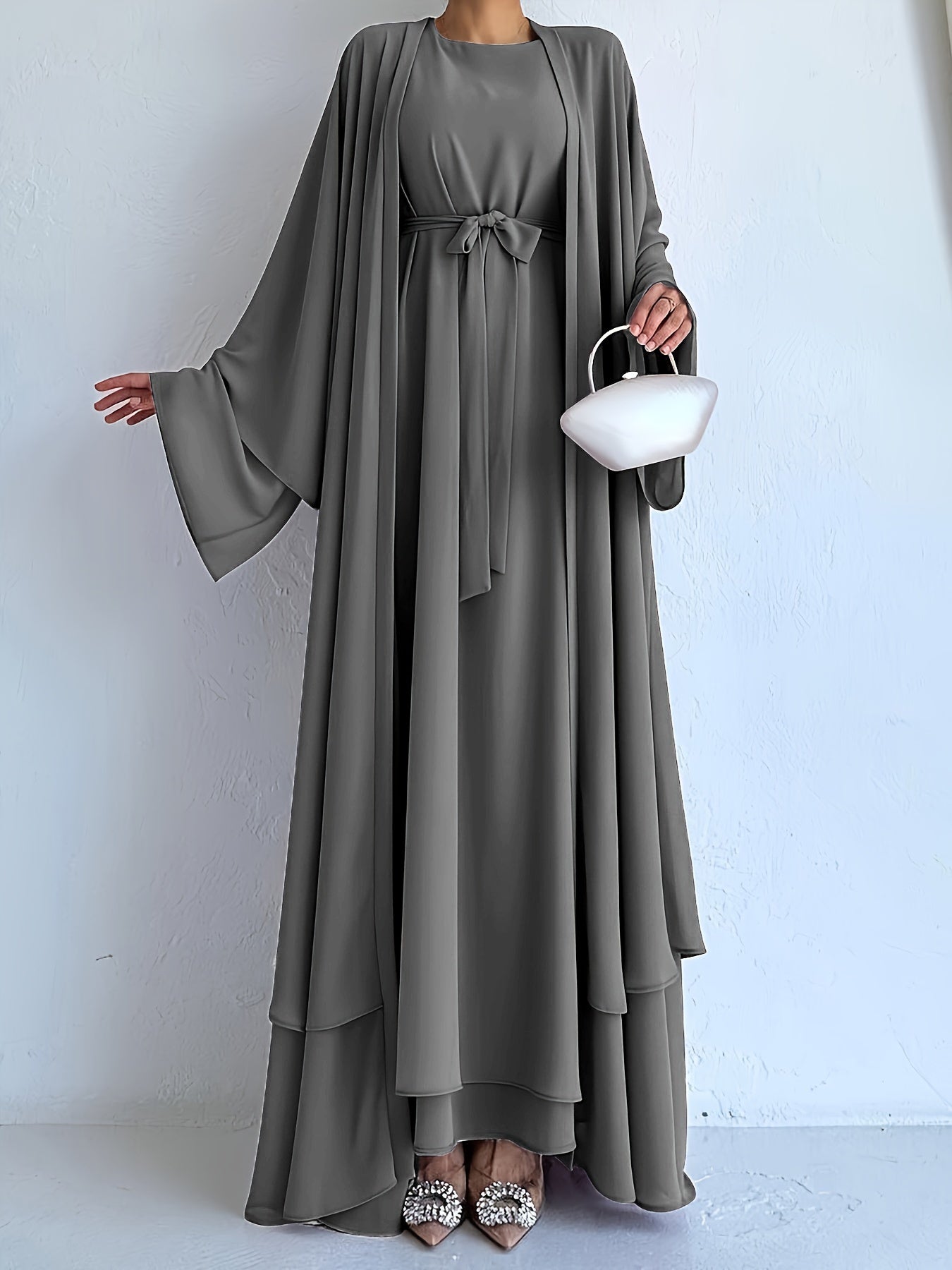 Комплект платье и жилет A035-3