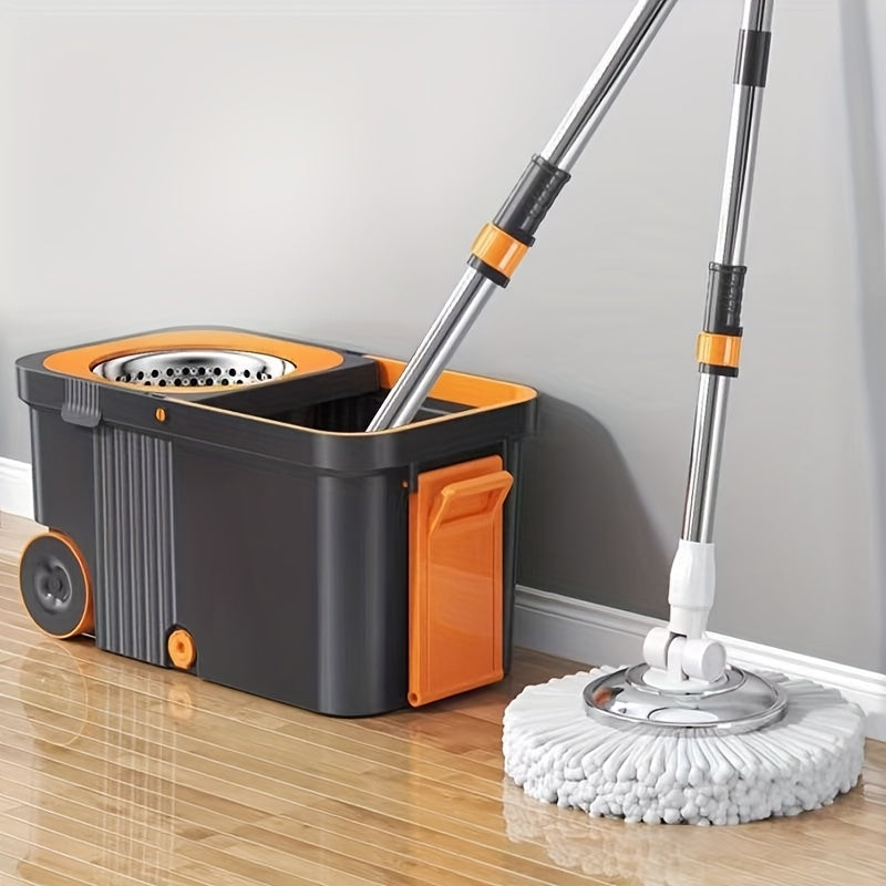 Multi-Functional Spin Mop and Bucket Set for Hardwood and Tile Floors