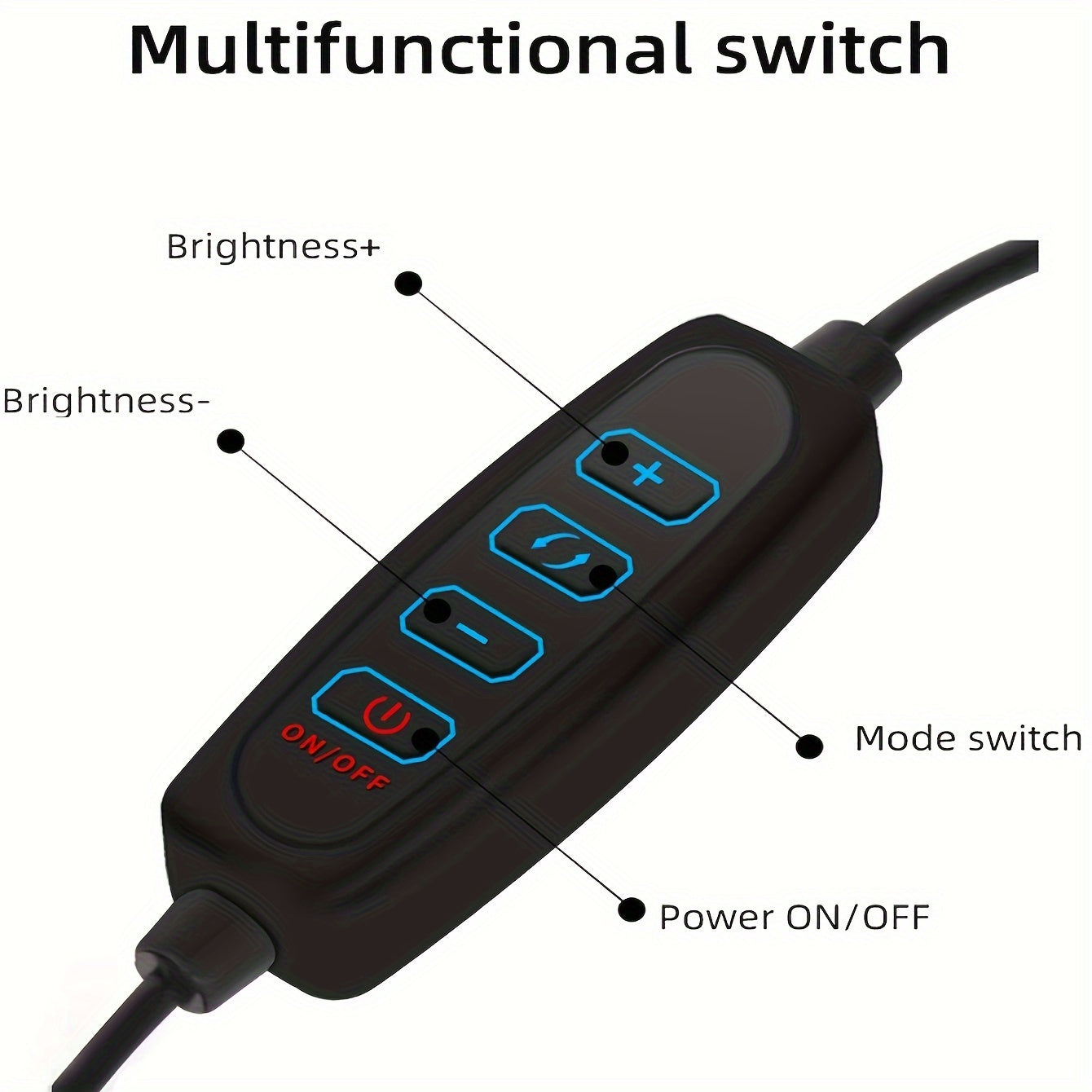 Fotografiya va videografiya uchun 13 dyuymli LED to'ldirish chirog'i bilan 1.7m pol stendi