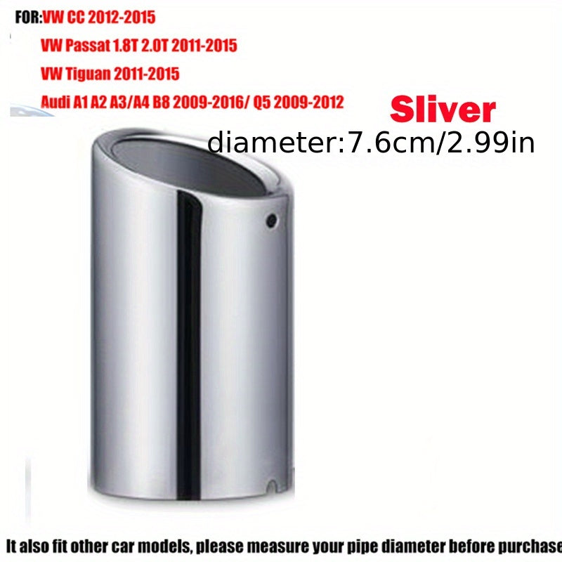 Универсальный 76мм накладка на выхлопную трубу автомобиля стильное покрытие для седана и внедорожника