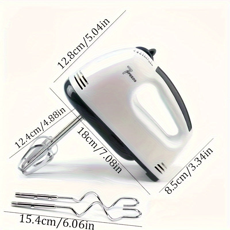 High-Speed Electric Hand Mixer with 7 Speed Control for Baking and Whisking