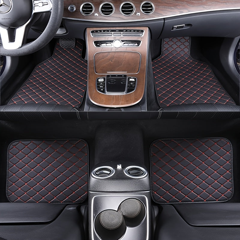Universal Car Floor Mats Set Quilted Non-Slip Durable Waterproof