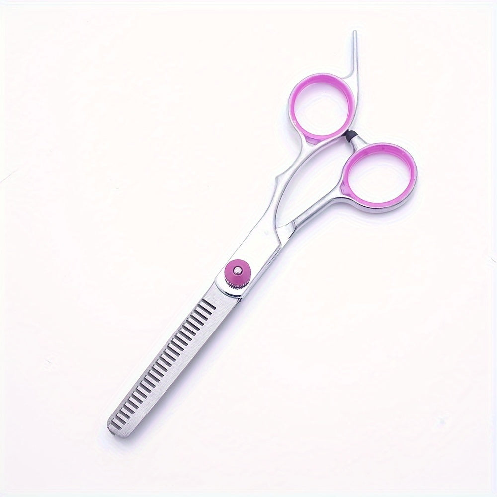 Stainless Steel Dog Grooming Kit 5-in-1 with Curved Scissors and Comb for Dogs and Cats