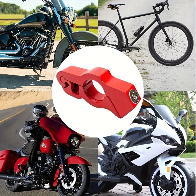 Heavy-Duty Aluminum Motorcycle Handlebar Lock Anti-Theft Security