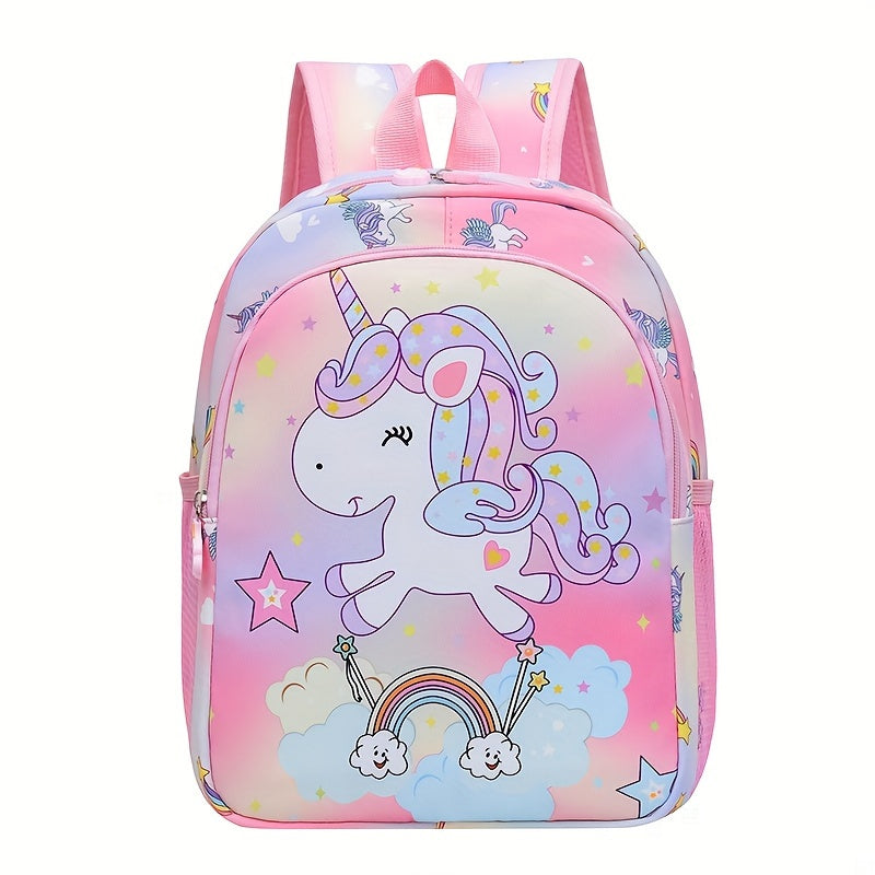 Qizlar uchun Qiziqarli Unicorn Malikasi Ruksak - Nylon, Suvga chidamli va Yengil, Moslashuvchan Kamarlar, Zip Yopilishi - Bolalar bog'chasiga va Tashqi Sarguzashtlar uchun Ideal, 3-6 yosh, Unicorn mavzusida.