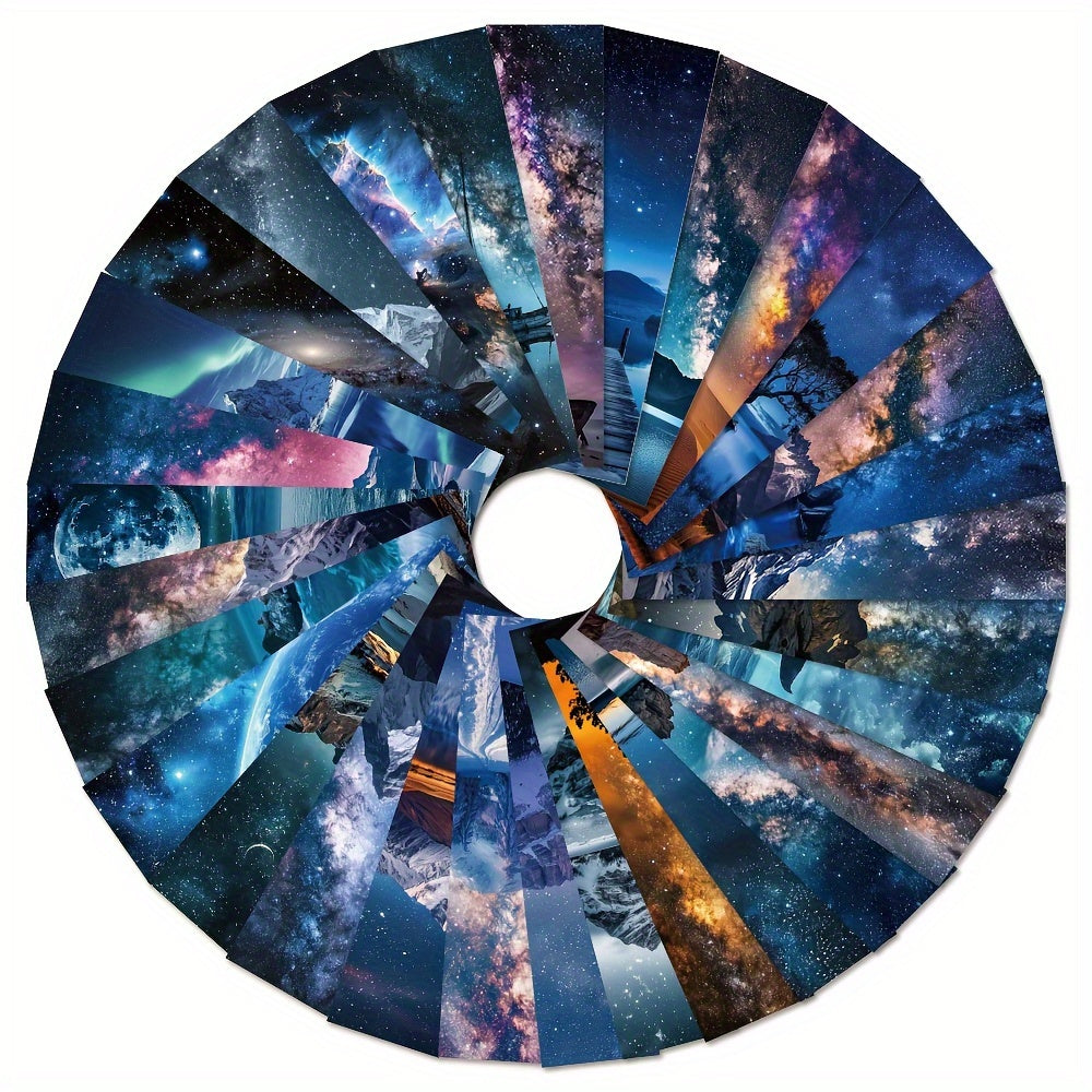 30 Pack Starry Sky Bookmarks Multi Color Paper Decorative Reading Labels