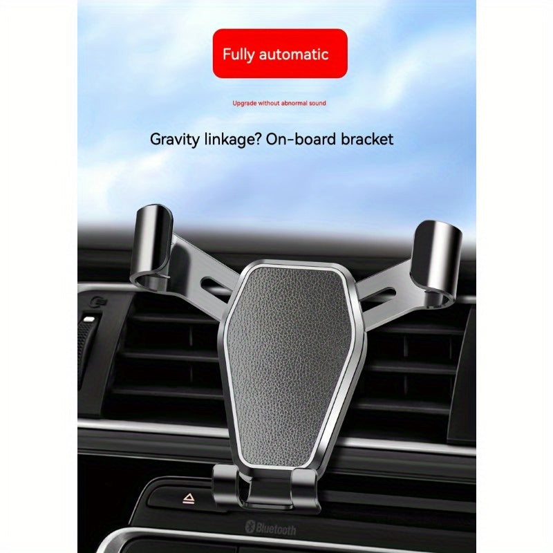 Soporte universal para teléfono de coche con soporte de ventilación, ajustable, con pinza de una mano y bloqueo estable