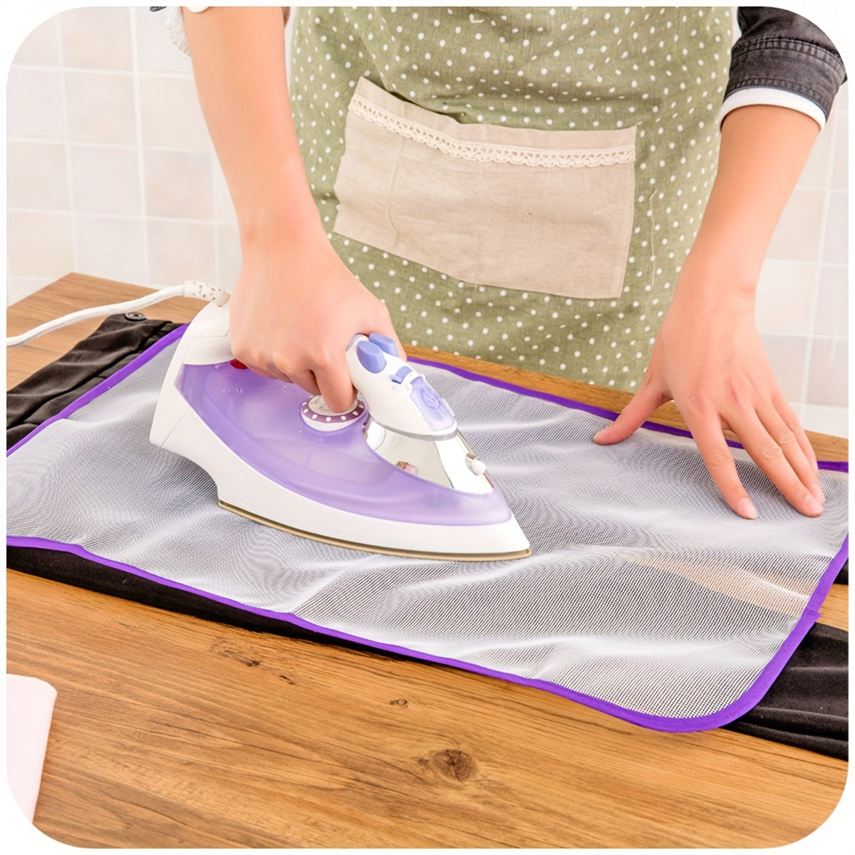 Mesh Cloth Cover for Ironing Board Heat-Resistant Dual-Size Protection Pad
