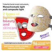 Lightweight Facial Skincare Device with Multi-Color Light Therapy for Home Use