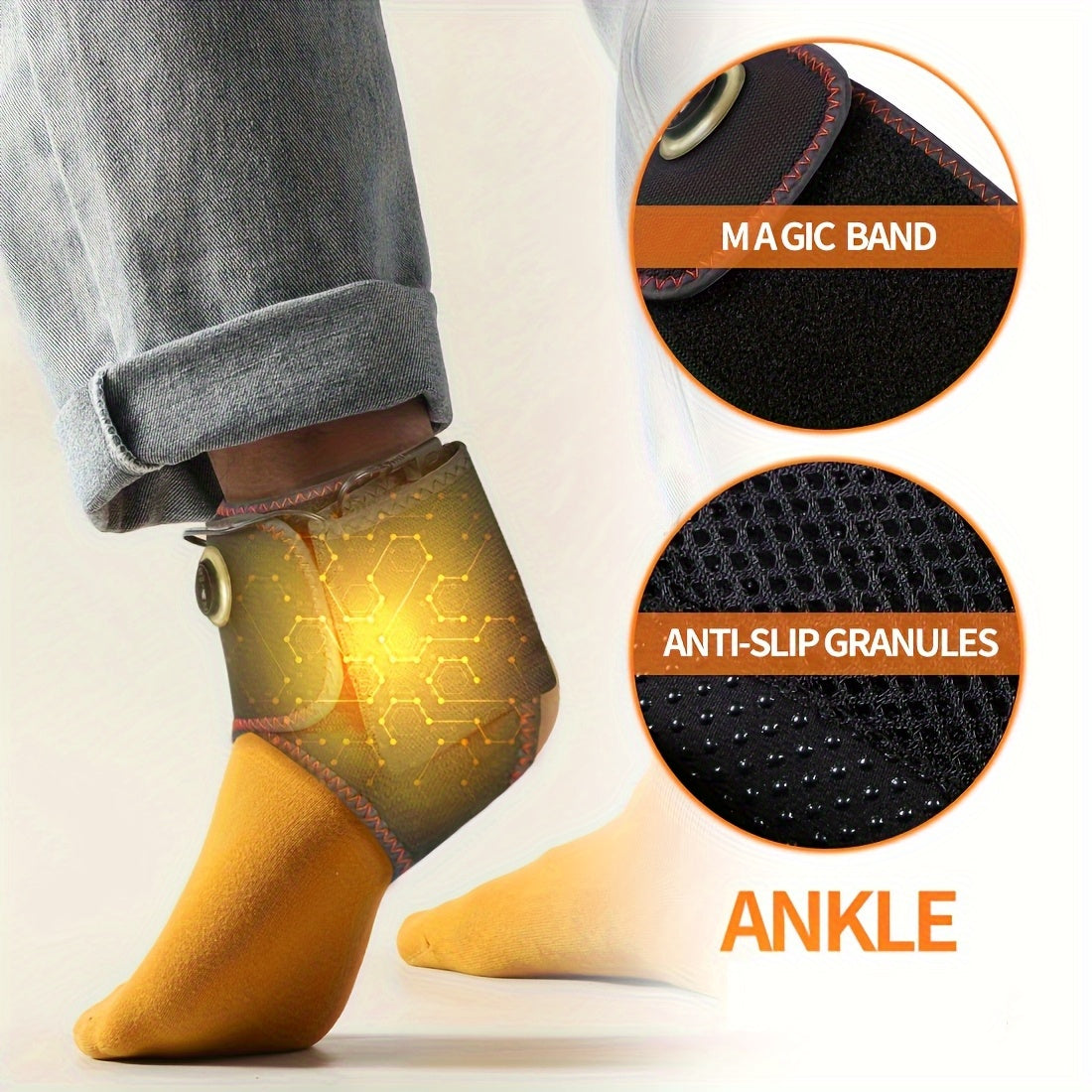 Portable Electric Foot Warmer with 3 Massage Settings and Smart Temperature Control