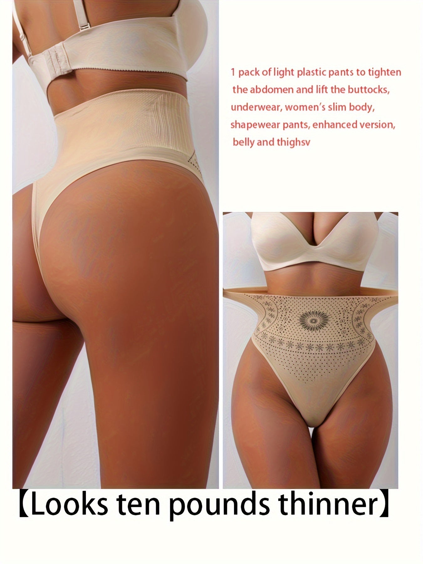 Women's Slimming Shapewear Pants Tummy Control Butt Lift Thigh Slimmer Nylon Elastane