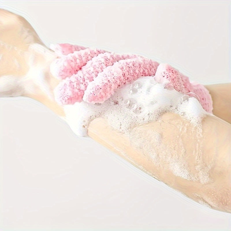 Exfoliating Shower Gloves for Cleansing and Massage Unscented