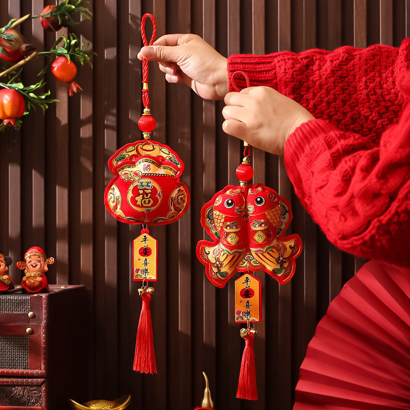 2025 Год Змеи Весенний фестиваль Фонари и Двойные Рыбы Счастливые подвесные украшения для гостиной
