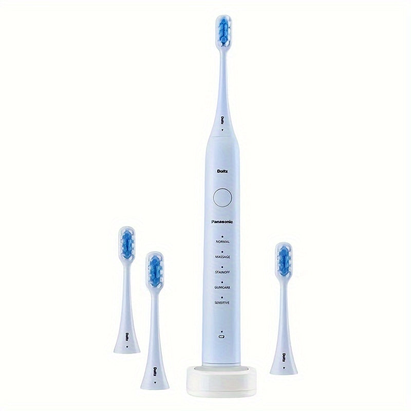 Cepillo de dientes eléctrico con carga inalámbrica, 5 modos, diseño compacto para viajar