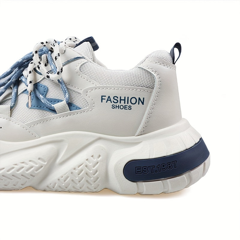 Men's Low Top Mesh Sneakers for Walking Running Shock Absorbing Breathable Casual