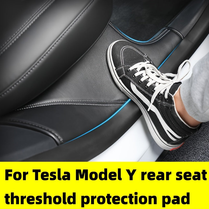 Rear Seat Protectors for Tesla Model Y Door Sill Guards and Pads