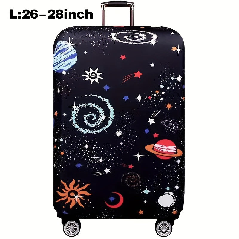 Cartoon Patterned Elastic Luggage Cover for Travel Suitcase or Duffle Case