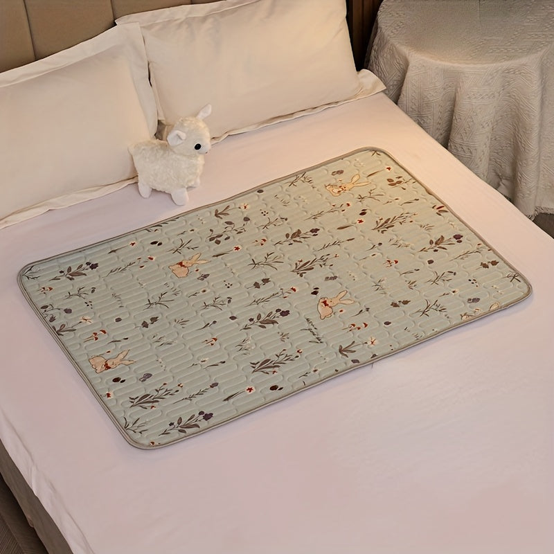 Large Waterproof Baby Changing Mat with Non-Slip Backing Soft Washable Cartoon Design