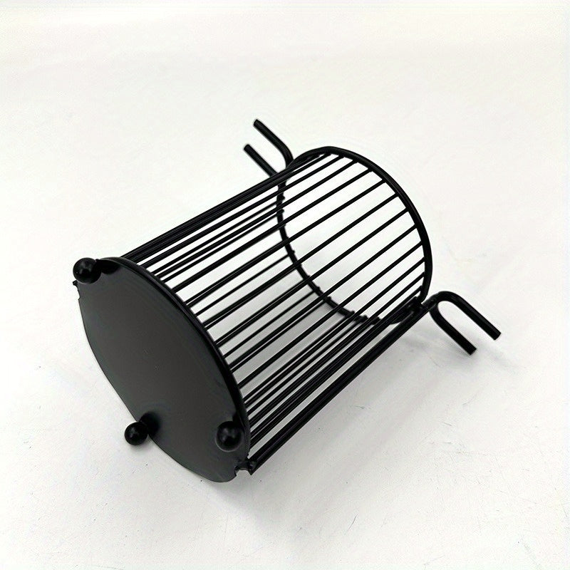 Metall hammom tashkilotchisi, qirqishli tish cho'tkasi, ruchka saqlash uchun kadi